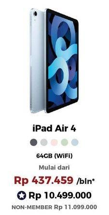 Promo Harga APPLE iPad Air 4  - Erafone