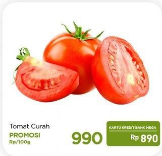 Promo Harga Tomat Curah per 100 gr - Carrefour