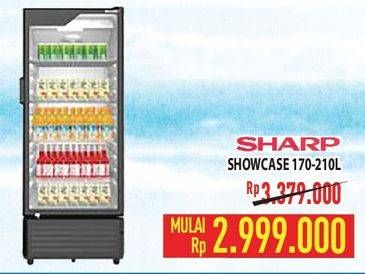 Promo Harga SHARP SCH-170FS Display Cooler  - Hypermart