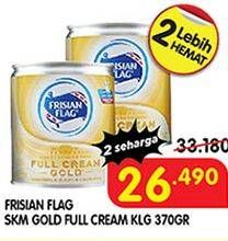 Promo Harga FRISIAN FLAG Susu Kental Manis Gold 370 gr - Superindo