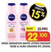 Promo Harga NIVEA Sensational Body Lotion Rose, Orange Blossom 200 ml - Superindo