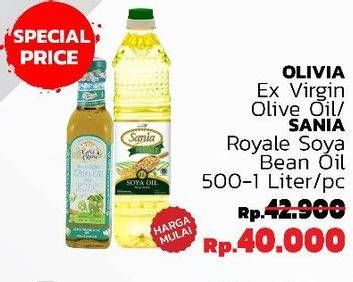 Promo Harga CASA DI OLIVIA Olive Oil/SANIA Royale Soya Oil   - LotteMart