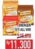 Promo Harga ENERGEN Cereal Instant All Variants 10 pcs - Hypermart