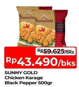Promo Harga Sunny Gold Chicken Karaage Black Pepper 500 gr - TIP TOP