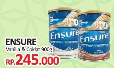 Promo Harga ENSURE Nutrition Powder FOS Vanila, Cokelat 900 gr - Yogya