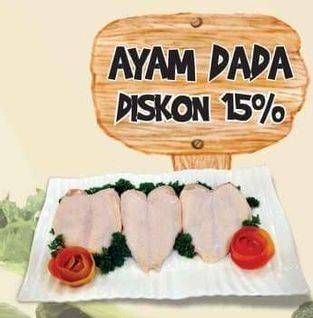 Promo Harga Dada Ayam Utuh per 100 gr - Yogya