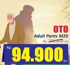 Promo Harga OTO Adult Diapers Pants M20 20 pcs - Hari Hari