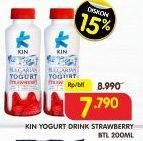 Promo Harga KIN Bulgarian Yogurt Strawberry 200 ml - Superindo