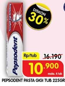 Promo Harga PEPSODENT Pasta Gigi Pencegah Gigi Berlubang 225 gr - Superindo