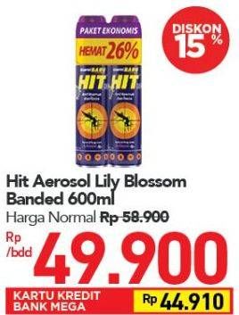 Promo Harga HIT Aerosol Lilly Blossom 675 ml - Carrefour