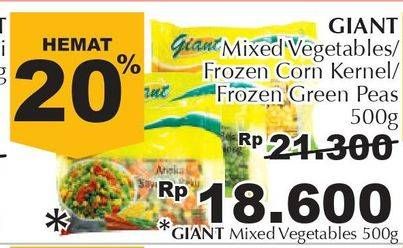 Promo Harga GIANT Mixed Vegetable 500 gr - Giant