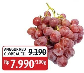 Promo Harga Anggur Red Globe Aust per 100 gr - Alfamidi