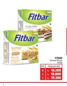 Promo Harga FITBAR Makanan Ringan Sehat All Variants per 5 pcs 22 gr - Lotte Grosir