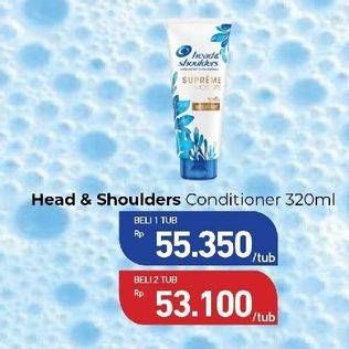 Promo Harga Head & Shoulders Supreme Conditioner 320 ml - Carrefour