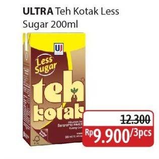 Promo Harga Ultra Teh Kotak Less Sugar 200 ml - Alfamidi