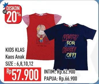 Promo Harga KIDS KLAS Kaos Anak 6, 8, 10, 12  - Hypermart