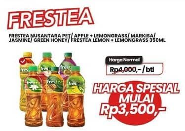 Promo Harga Frestea Minuman Teh Nusantara Original, Apple, Markisa, Jasmine, Green Honey 350 ml - Carrefour