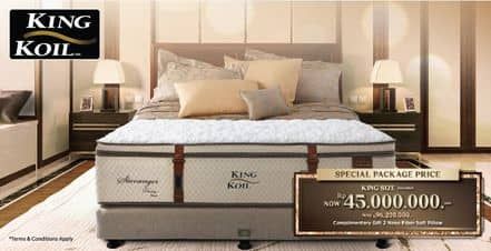 King Koil Stavanger Bed Set  Diskon 53%, Harga Promo Rp45.000.000, Harga Normal Rp96.200.000, Complimentary Gift 2 Nano Fiber Soft Pillow
S&K Berlaku
