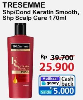 Promo Harga Tresemme Shampoo Keratin Smooth, Scalp Care 170 ml - Alfamart