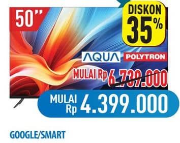 Promo Harga AQUA, POLYTRON  - Hypermart