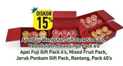 Promo Harga Apel Fuji Wangshan/Pear Golden/Pear Singo/Apel Fuji/Mixed Fruit/Jeruk Ponkam  - Hypermart