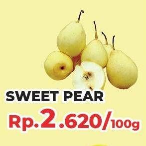 Promo Harga Pear Sweet per 100 gr - Yogya