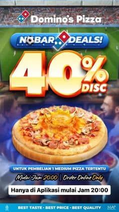 Promo Harga Nobar Deals  - Domino Pizza