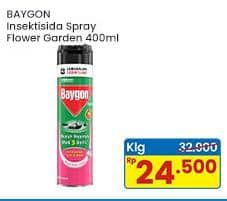 Promo Harga Baygon Insektisida Spray Flower Garden 400 ml - Indomaret