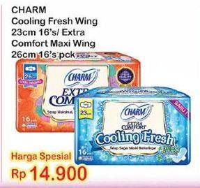 Promo Harga CHARM Extra Comfort Cooling Fresh / Extra Maxi  - Indomaret