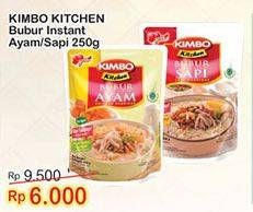 Promo Harga KIMBO Kitchen Bubur Ayam, Sapi 250 gr - Indomaret