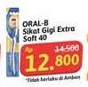 Promo Harga Oral B Toothbrush Extra Soft 1 pcs - Alfamidi