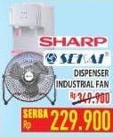Promo Harga SHARP Dispenser / SEKAI Industrial Fan  - Hypermart
