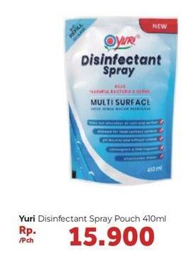 Promo Harga YURI Disinfectant Spray 410 ml - Carrefour