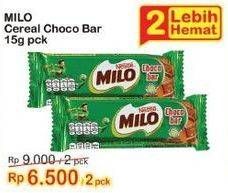 Promo Harga MILO Cereal Bar Chocolate 23 gr - Indomaret