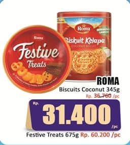 Promo Harga Roma Biskuit Kelapa 345 gr - Hari Hari