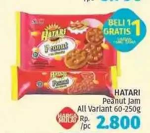 Promo Harga ASIA HATARI Jam Biscuits Peanut  - LotteMart