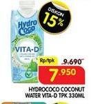 Promo Harga HYDRO COCO Vita-D 330 ml - Superindo