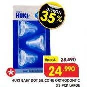 Promo Harga HUKI Silicone Nipple Orthodontic L 3 pcs - Superindo