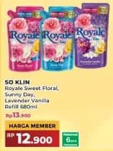 Promo Harga So Klin Royale Parfum Collection Sweet Floral, Sunny Day, Lavender Vanilla 680 ml - Yogya