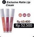 Promo Harga WARDAH Exclusive Matte Lip Cream  - Indomaret