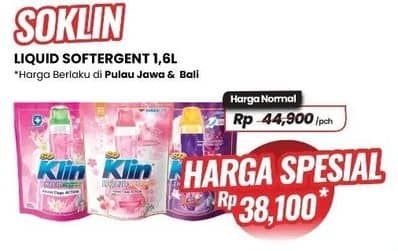 Promo Harga So Klin Liquid Detergent 1600 ml - Carrefour