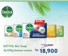 Promo Harga DETTOL Bar Soap All Variants 100 gr - Indomaret