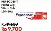 Promo Harga Pepsodent Pasta Gigi Pencegah Gigi Berlubang White 150 gr - Indomaret