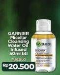 Promo Harga GARNIER Micellar Water Oil-Infused 50 ml - Indomaret