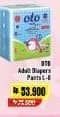Promo Harga OTO Adult Diapers Pants L8 8 pcs - Alfamart