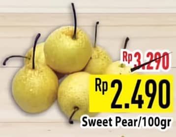 Promo Harga Pear Sweet per 100 gr - Hypermart