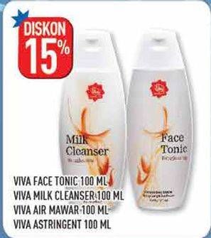 Promo Harga VIVA Face Tonic/Milk Cleanser/Air Mawar  - Hypermart