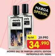 Promo Harga MORRIS Lifestyle Edition Metropolis 100 ml - Superindo