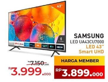 Promo Harga Samsung UA43CU7000K  - Yogya