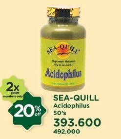 Promo Harga SEA QUILL Acidophyllus 50 pcs - Watsons